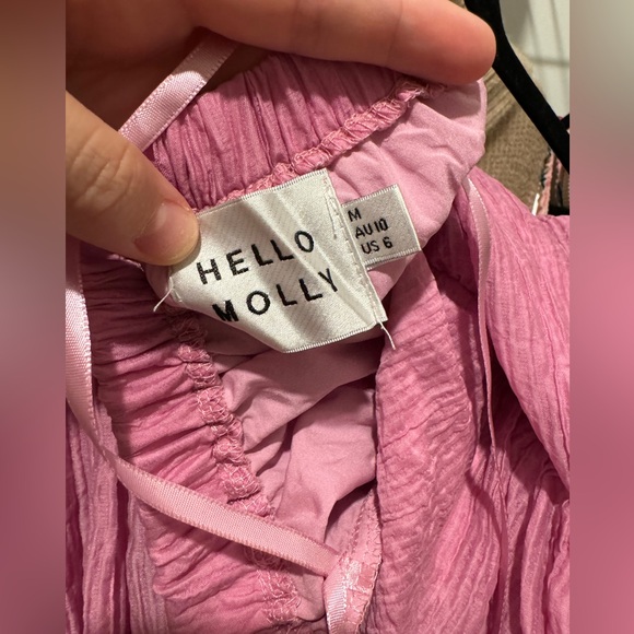 Hello Molly Entrance is Yours High Neck Pink Dress Maxi Dress Medium 6/8 - Picture 4 of 6